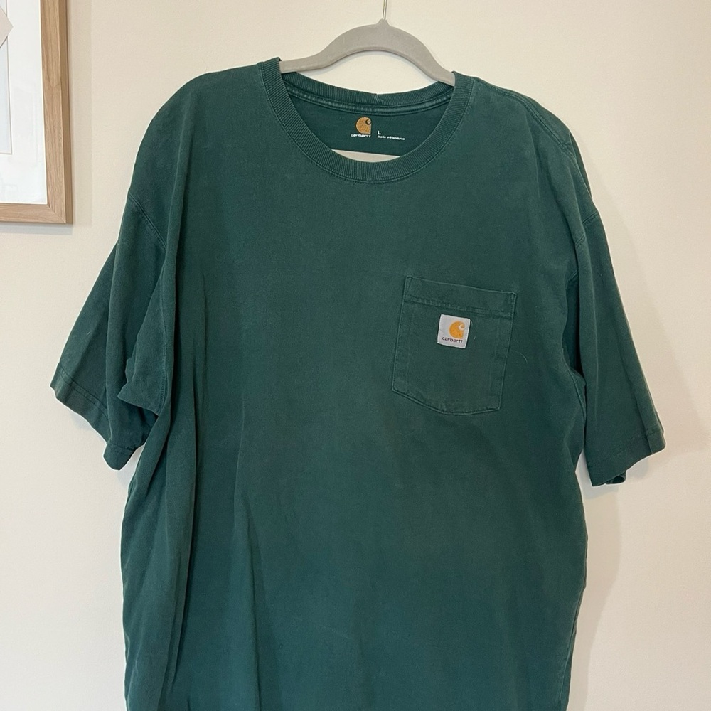 Carhartt Men's Green Pocket T-Shirt